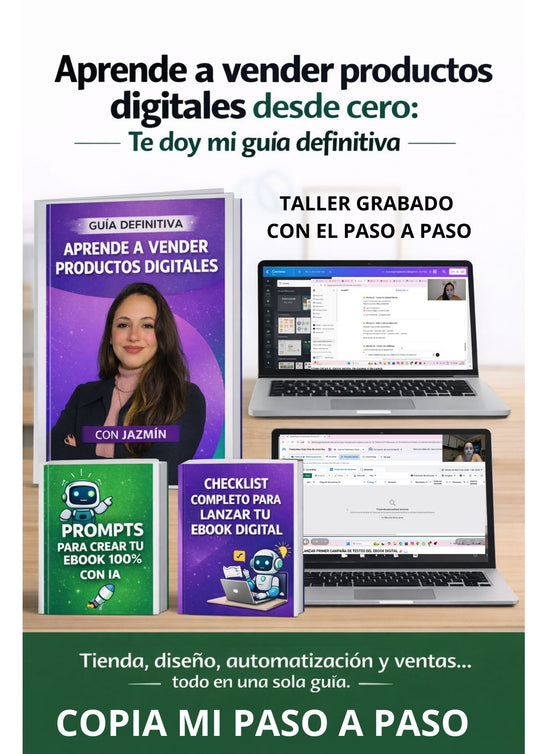 Guia exacta para vender tu primer producto digital 50% OFF 🔥